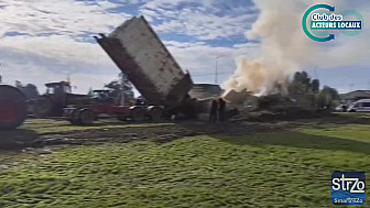 Acteurs Locaux Occitanie - Les agriculteurs stoppés à la sortie de Portet sur Garonne 31